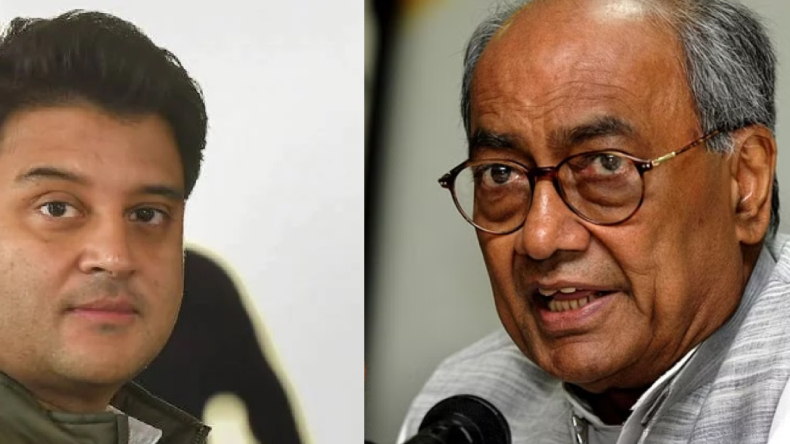 Digvijay vs scindia: जन आशीर्वाद यात्रा में शामिल हुए सिंधिया, कहा- ‘कांग्रेसी आए तो 2003 का नारा लगाना’