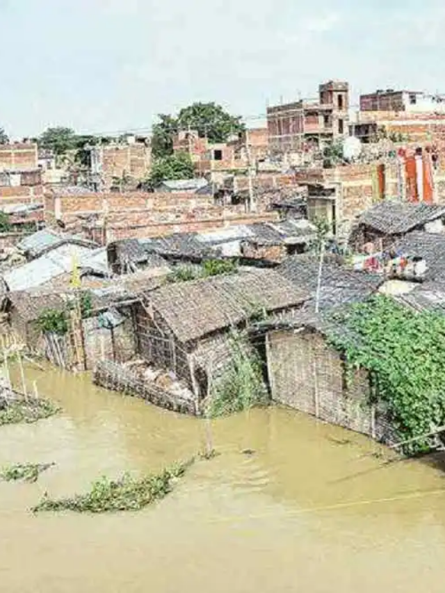 तबाही का मंजर! डूब रहें घर! पेड़ पर चढ़ जान बचा रहे लोग