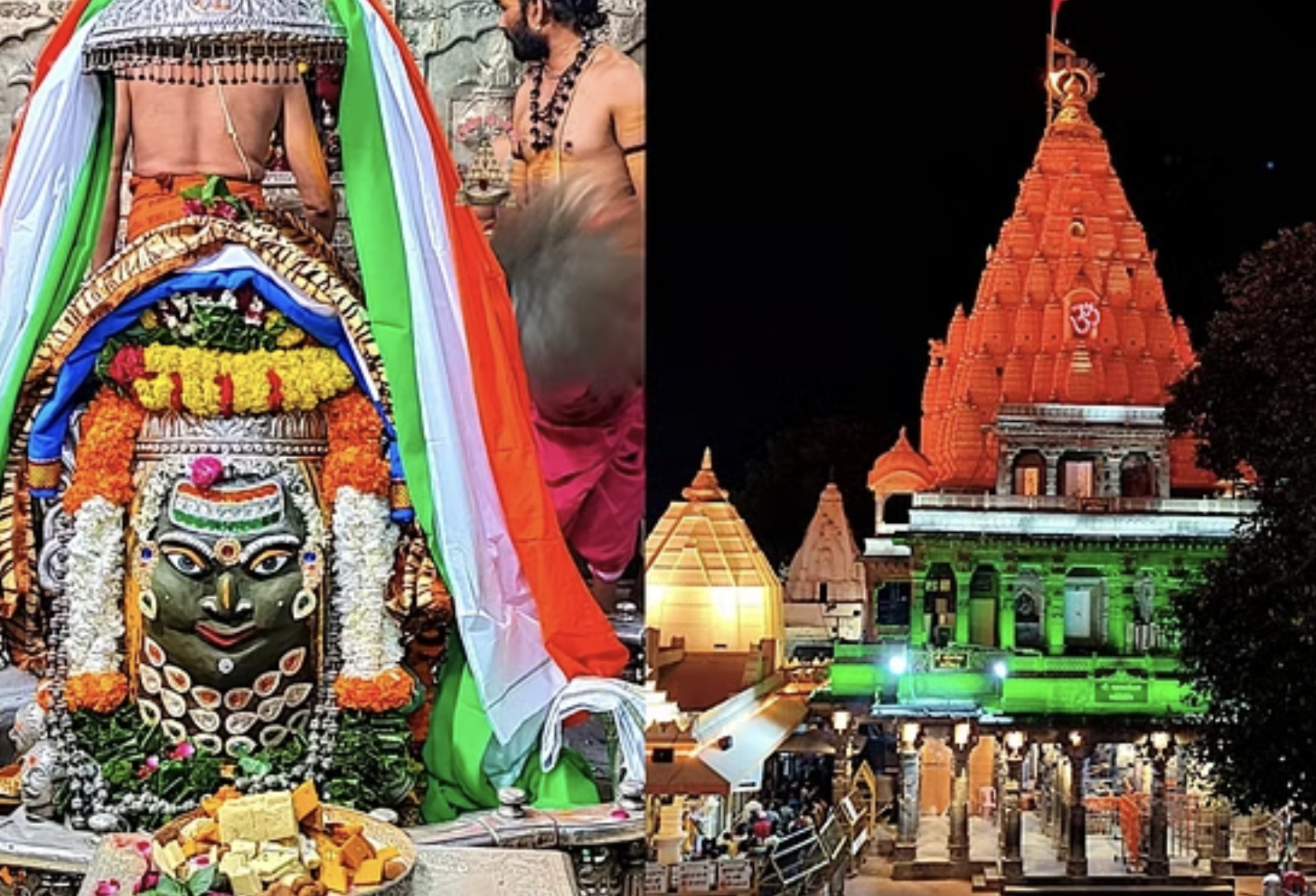 Ujjain Mahakal jyotirlinga: स्वतंत्रता दिवस पर अनोखा श्रृंगार, तिरंगा रंगों में सजे बाबा महाकाल